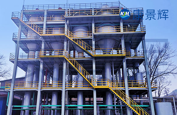 四效蒸發濃縮技術進行預處理過后的廢水，再用膜分離技術的反滲透處理